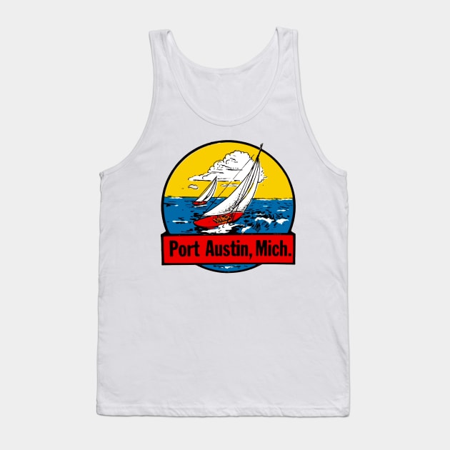 Port Austin, Michigan Decal Tank Top by zsonn